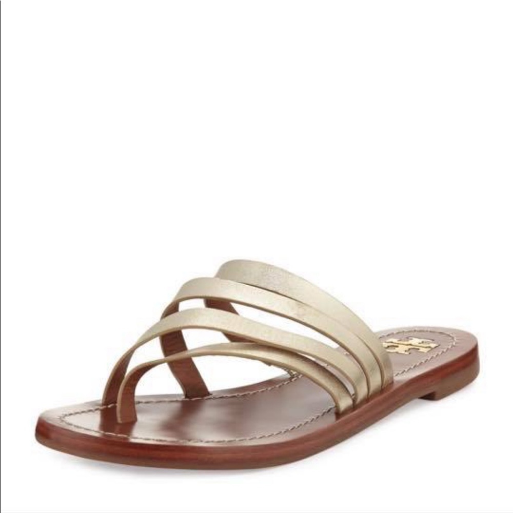Tory Burch Patos Gold Sandal - Brand New in Box